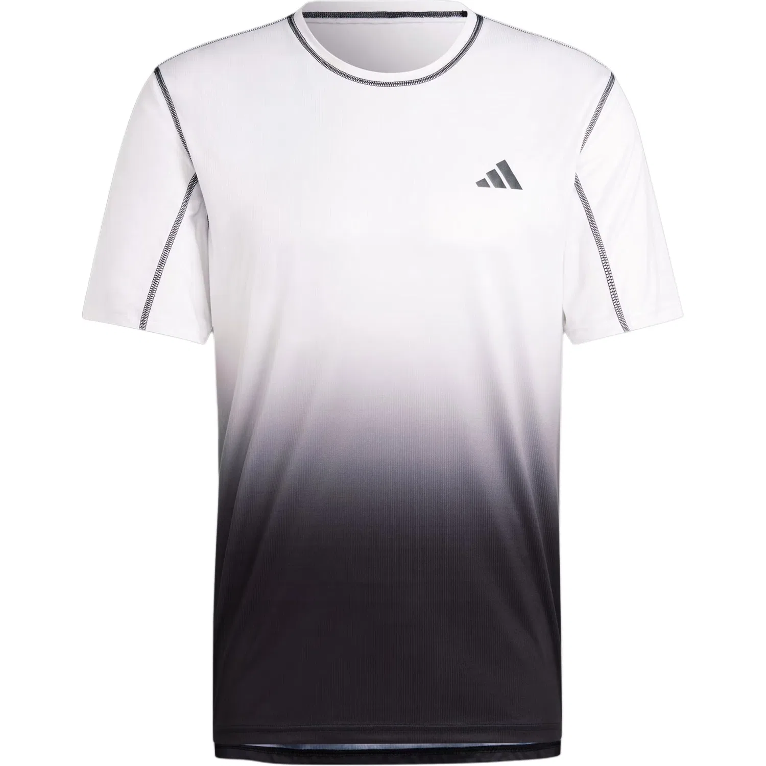Мужская футболка для бега Adidas, Black White