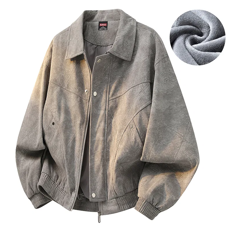 Детский жакет с лацканами и флисовой подкладкой BALENO, Gray Fleece-Lined