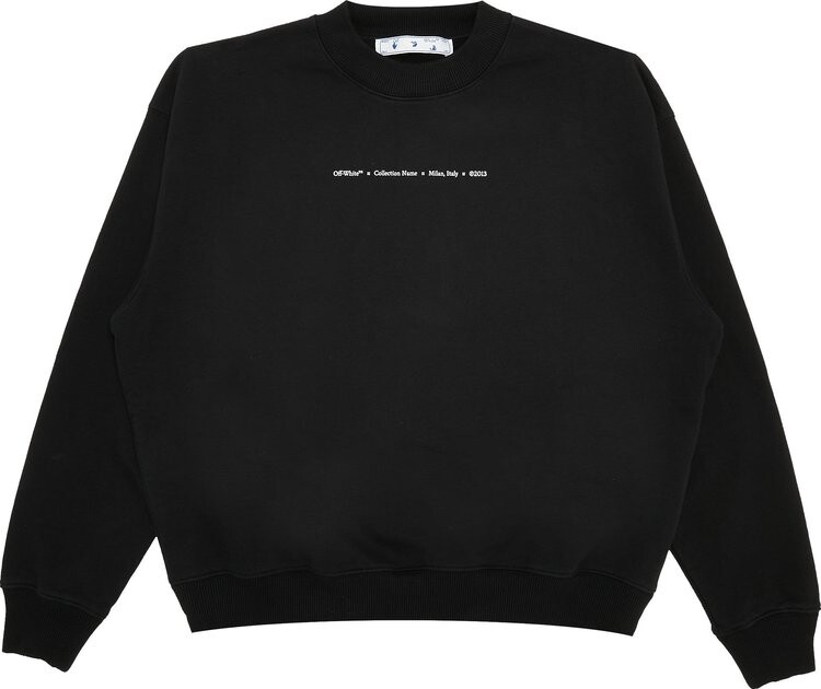 

Толстовка Off-White Tornado Arrow Skate Crewneck 'Black/Multicolor', черный