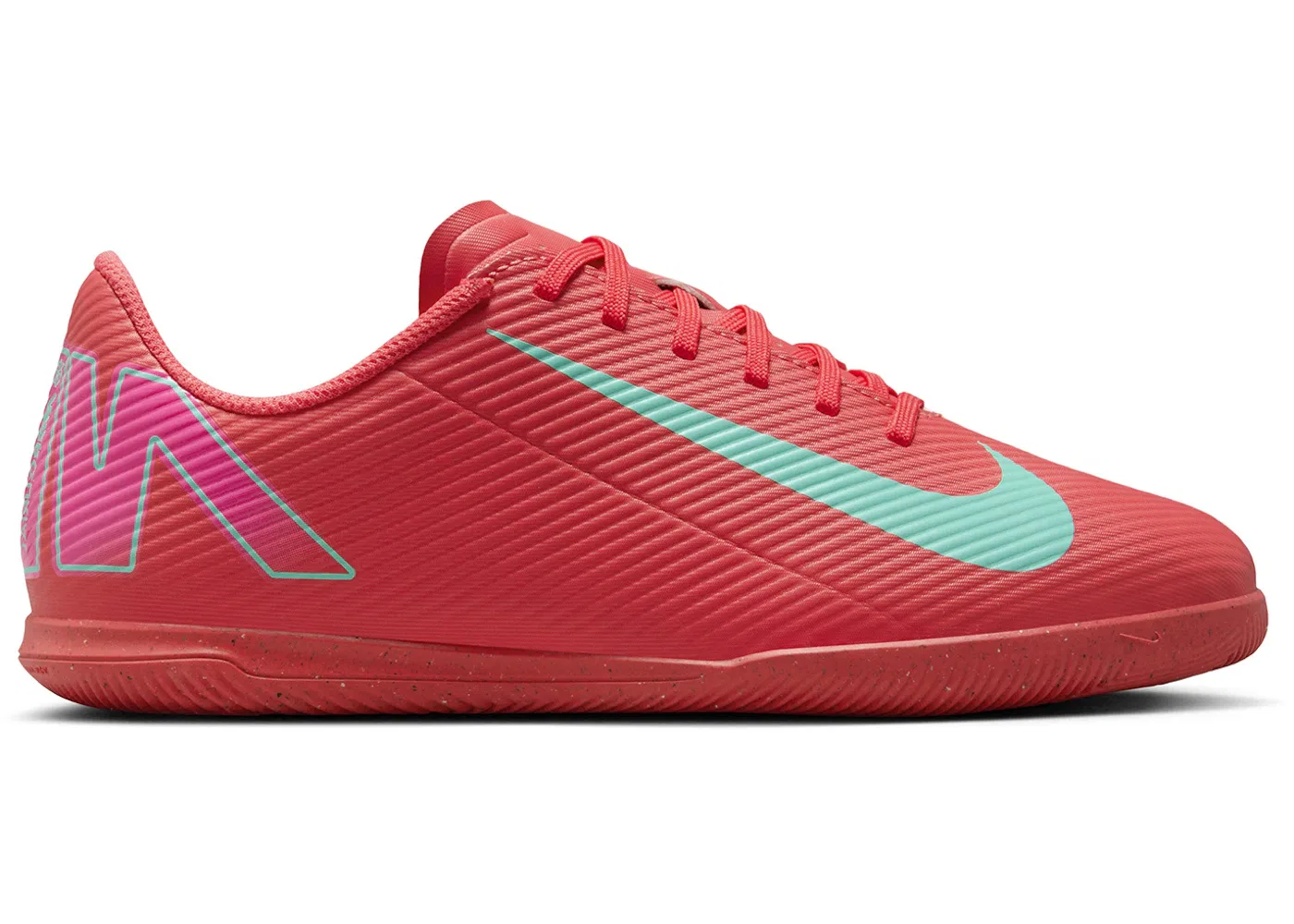 Детские кроссовки для мальчиков с принтом Nike Mercurial Vapor 16 Club IC Mad Energy Pack Nike, Ember Glow/Aurora Green