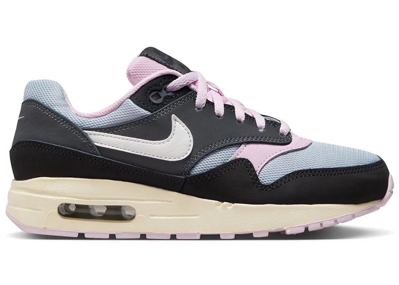 Детские кроссовки Lifestyle Nike Air Max 1, Black/Summit White/Anthracite/Pink Foam