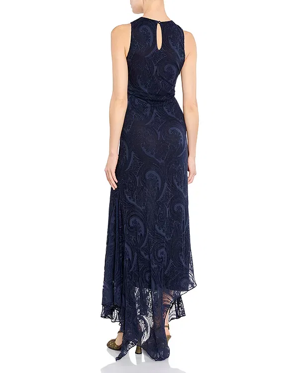 Женское платье макси с принтом Paisley maxi dress Etro, Printed Blue — фото 3