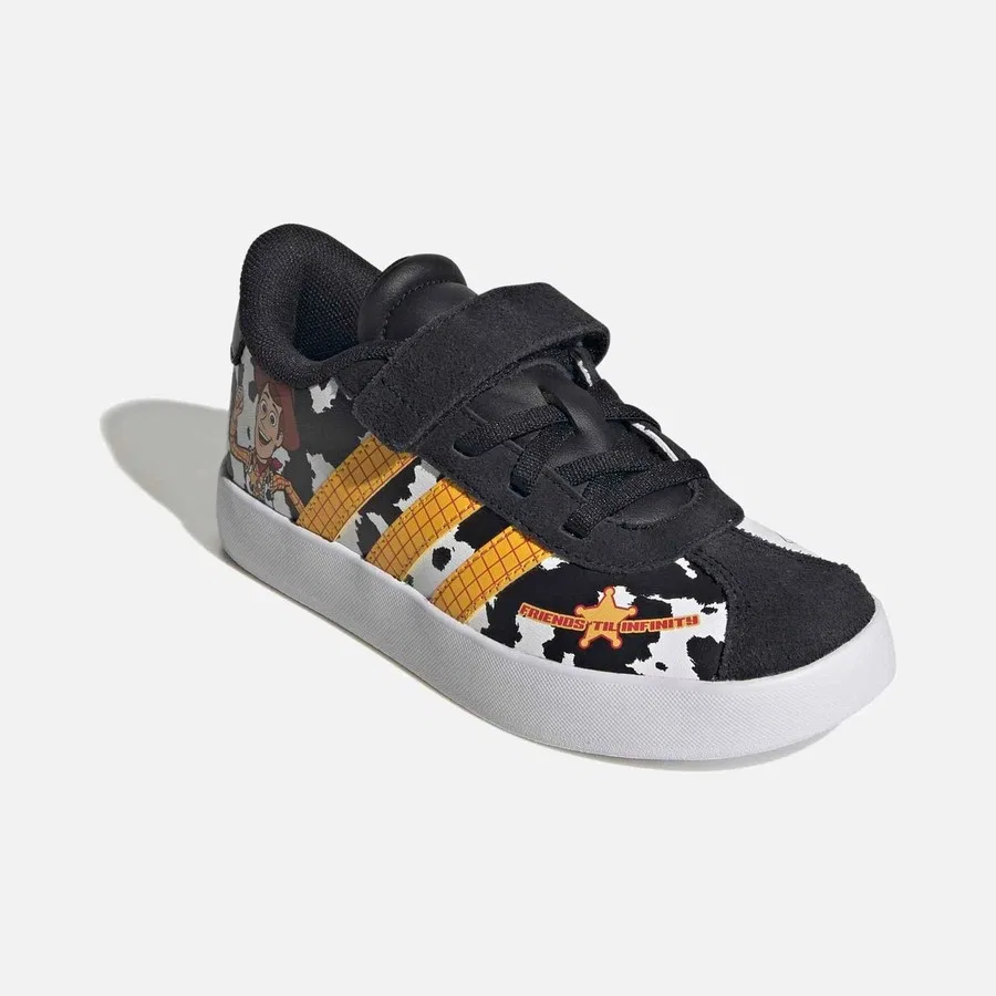 Детские спортивные кроссовки с принтом Pixar Toy Story, adidas, Черный — фото 4