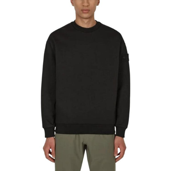 Толстовка ghost crewneck sweatshirt 'black' Stone Island, черный — фото 4