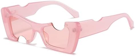 

Винтажные солнцезащитные очки «кошачий глаз» с вырезом для глаз, модель 2026 года, для женщин, модные хип-хоп солнцезащитные очки, мужские панк-очки, белые очки MTZJH, D4