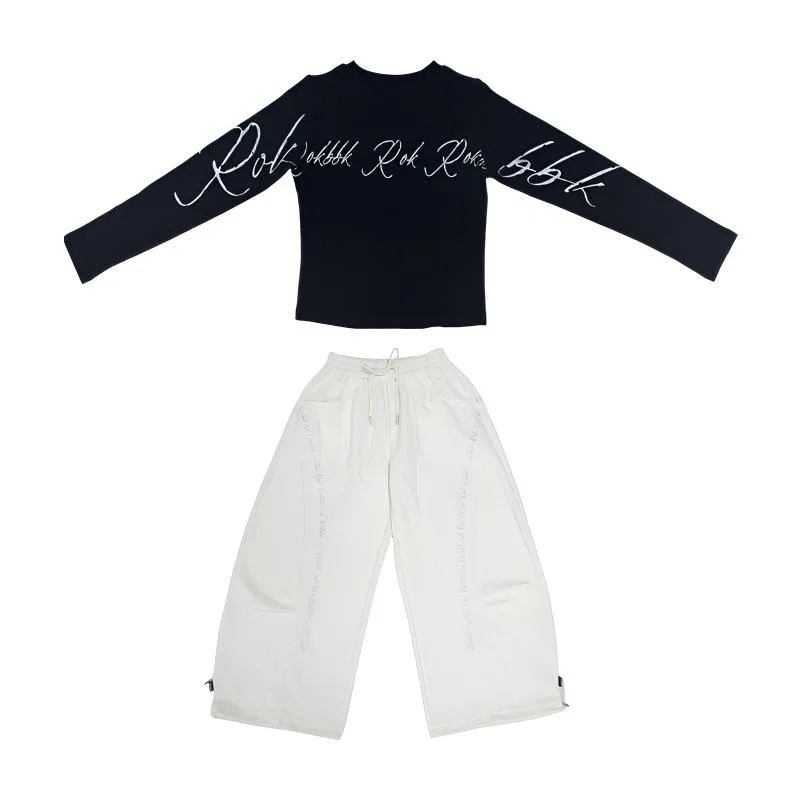 Детский спортивный костюм с круглым вырезом MADALLO, Ecru Pants — фото 3