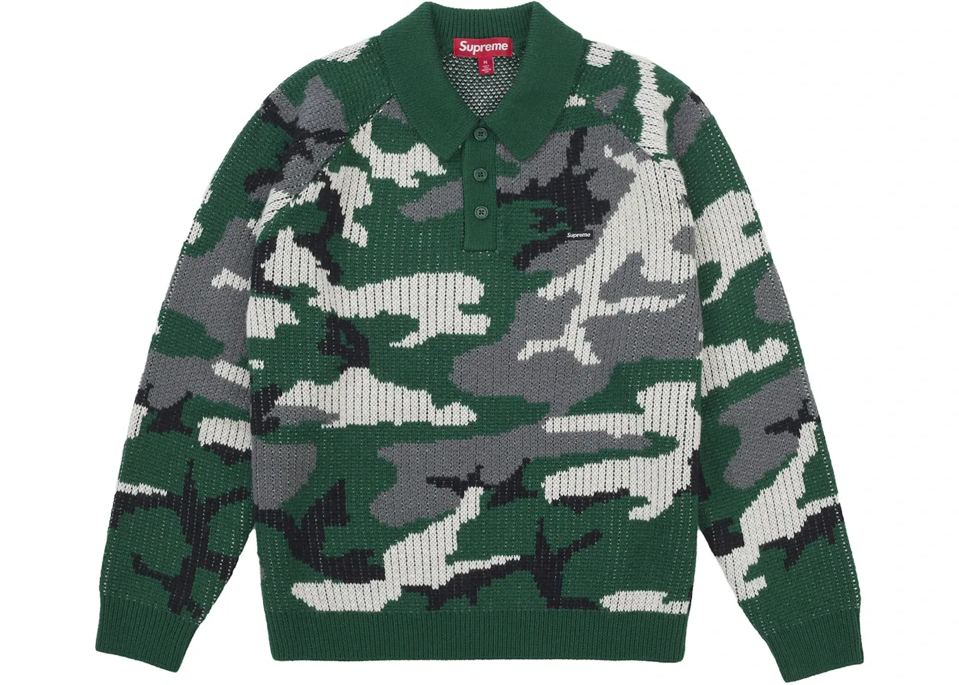 Мужской свитер с принтом Supreme Sweater (FW25), Green Camo