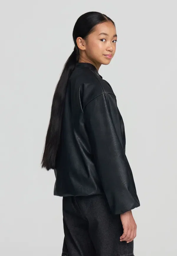 Куртка из искусственной кожи Faux leather jacket Terranova, черный — фото 3