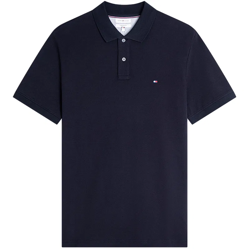 Поло moderate fit, Tommy Hilfiger, Obsidian Black — фото 3