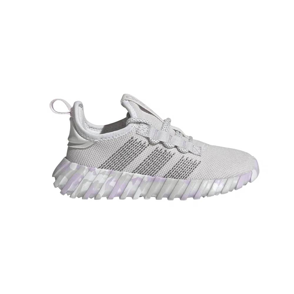 Детские кроссовки для мальчиков с закрытым носком Kaptir Flow Adidas, White Grey Frosted Lavender — фото 2