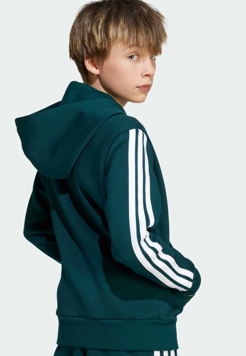 Толстовка на молнии Adidas Sportswear, Aurora Ivy White — фото 3