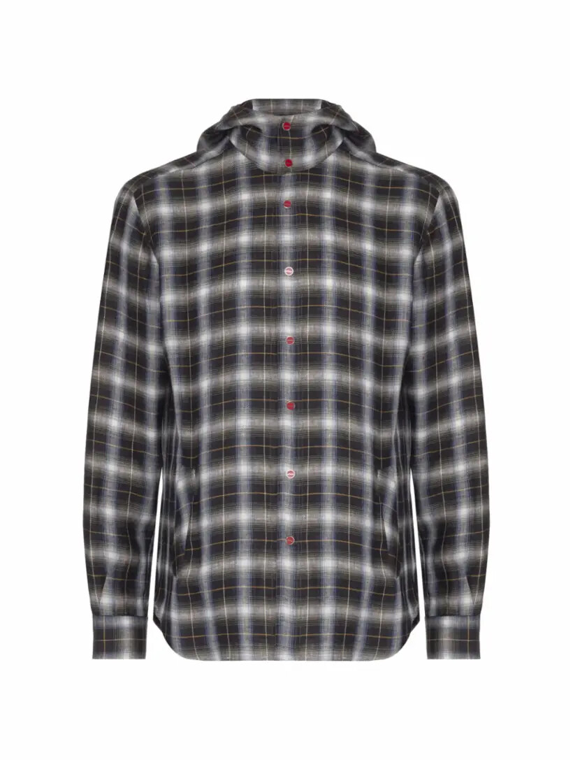 

Льняная рубашка с капюшоном Kiton