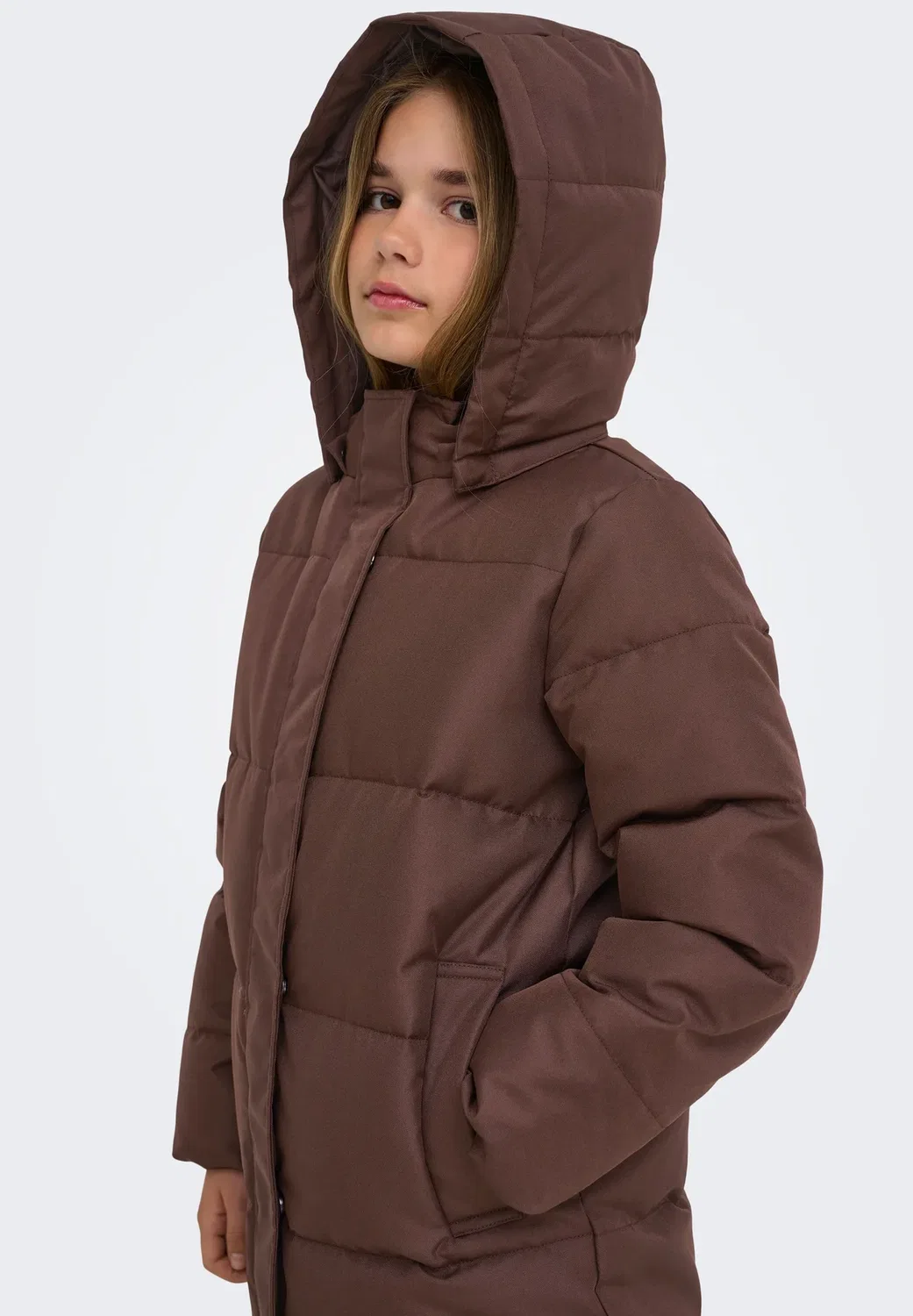 Пуховая куртка Kogirene life otw noos - зимняя куртка Only Girls, Chestnut — фото 4