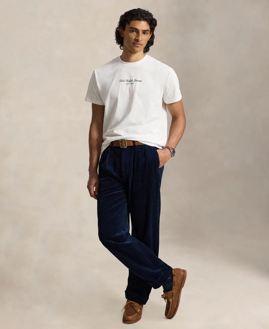 Футболка классического кроя с логотипом Polo Ralph Lauren, White — фото 2