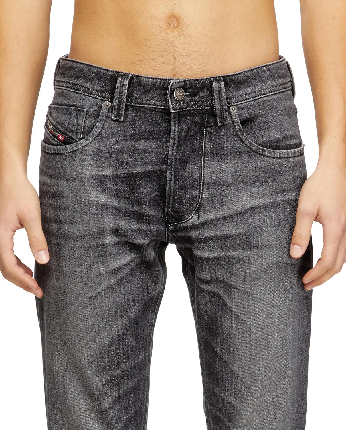 Мужские джинсы regular fit Diesel, Gris Oscuro — фото 3