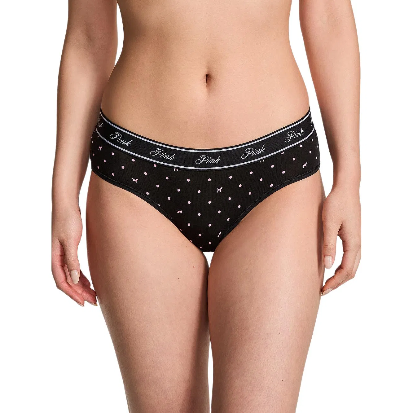 Трусы женские, хлопковые, Victoria's Secret, Black — фото 3