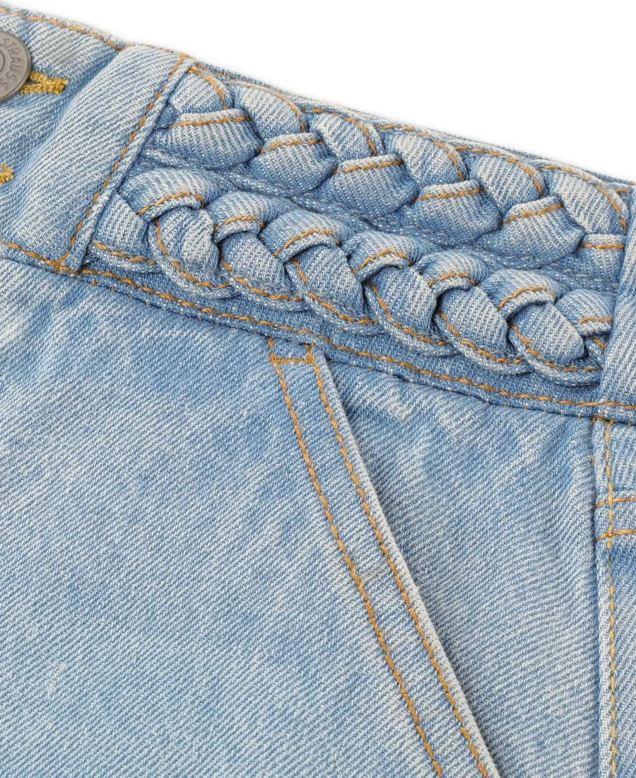 Джинсы Levi's с высокой посадкой и плетеным поясом, с завышенной талией, модель Braided High Rise Baggy Levi's, Hang Up — фото 3