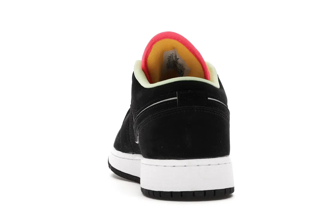 Детские кроссовки Lifestyle с низким профилем Jordan 1 Low Jordan, Black/Black-Aurora Green — фото 4