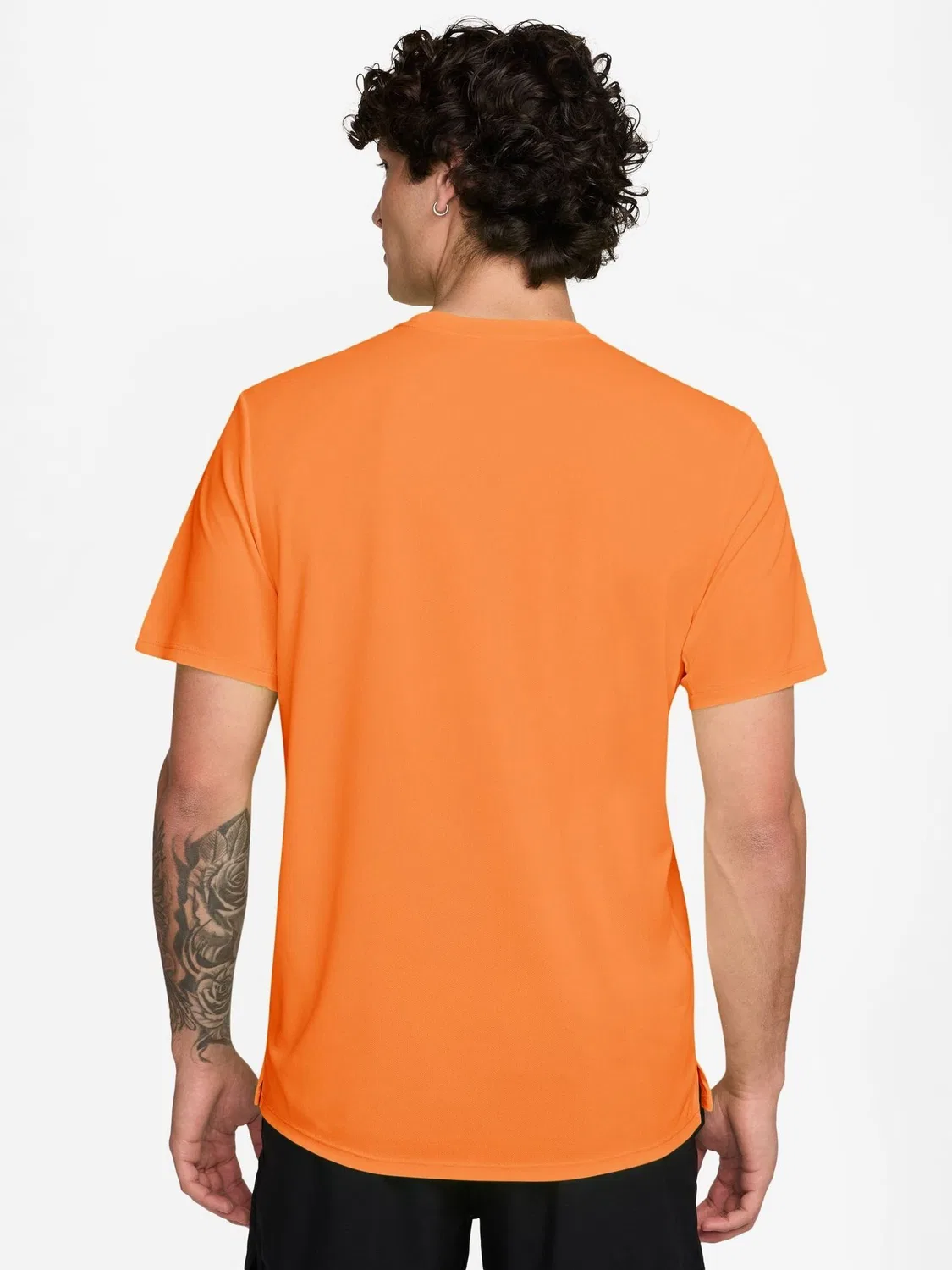 Футболка беговая Miler Dri-FIT UV Nike, Total Orange — фото 3