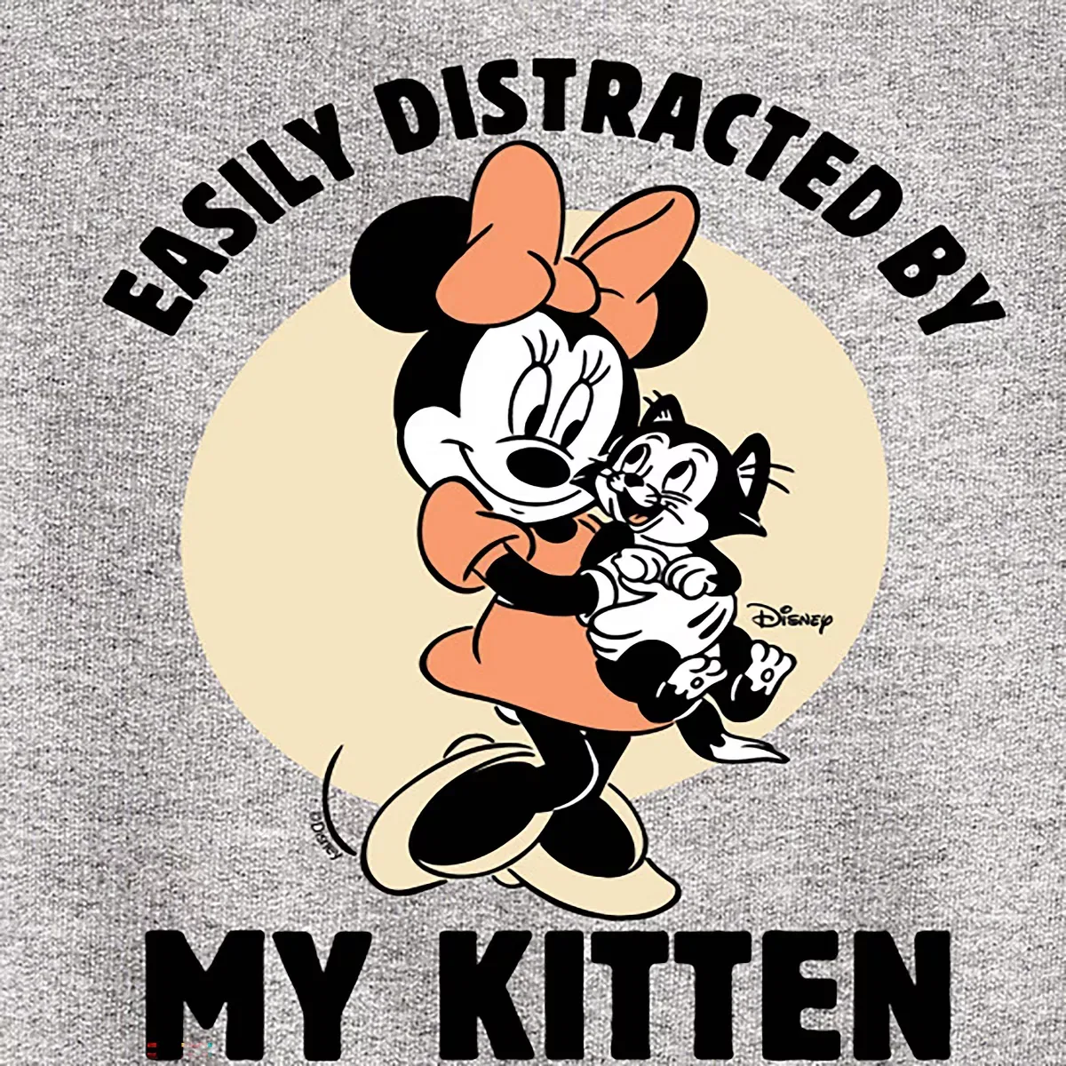 Детский свитшот с длинным рукавом Easily Distracted By Kittens Minnie Disney, Mauve — фото 2