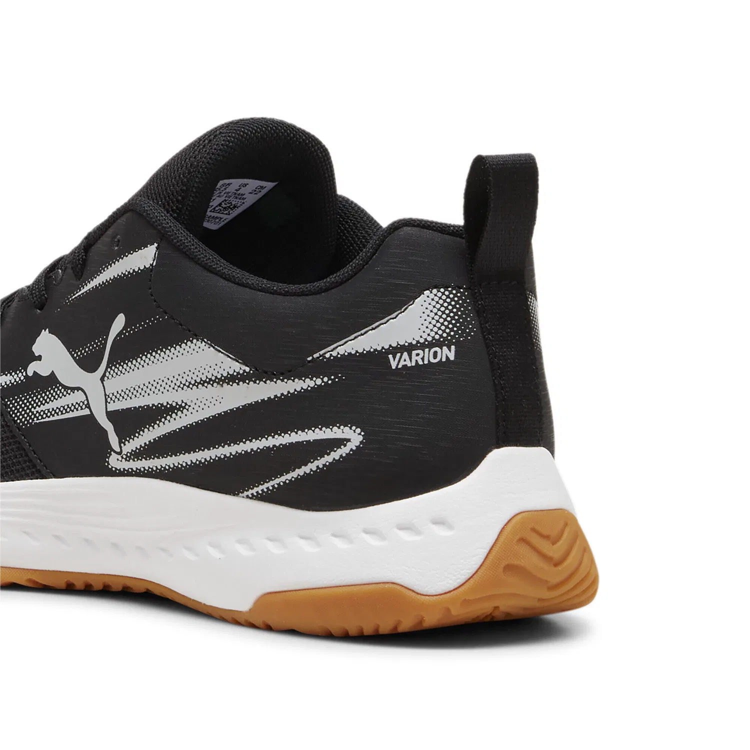 Детские кроссовки для зала Varion II Jr Puma, Schwarz Grau Beige — фото 2