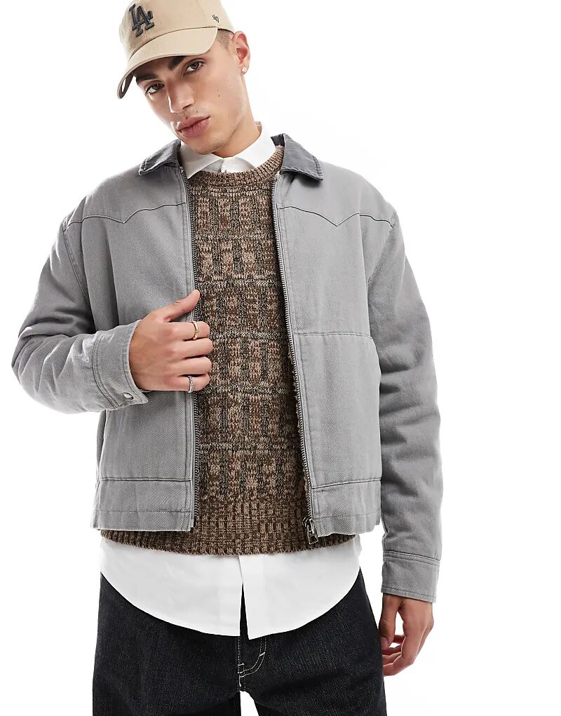 

Свободная плотницкая куртка Cotton On серого цвета Cotton:On