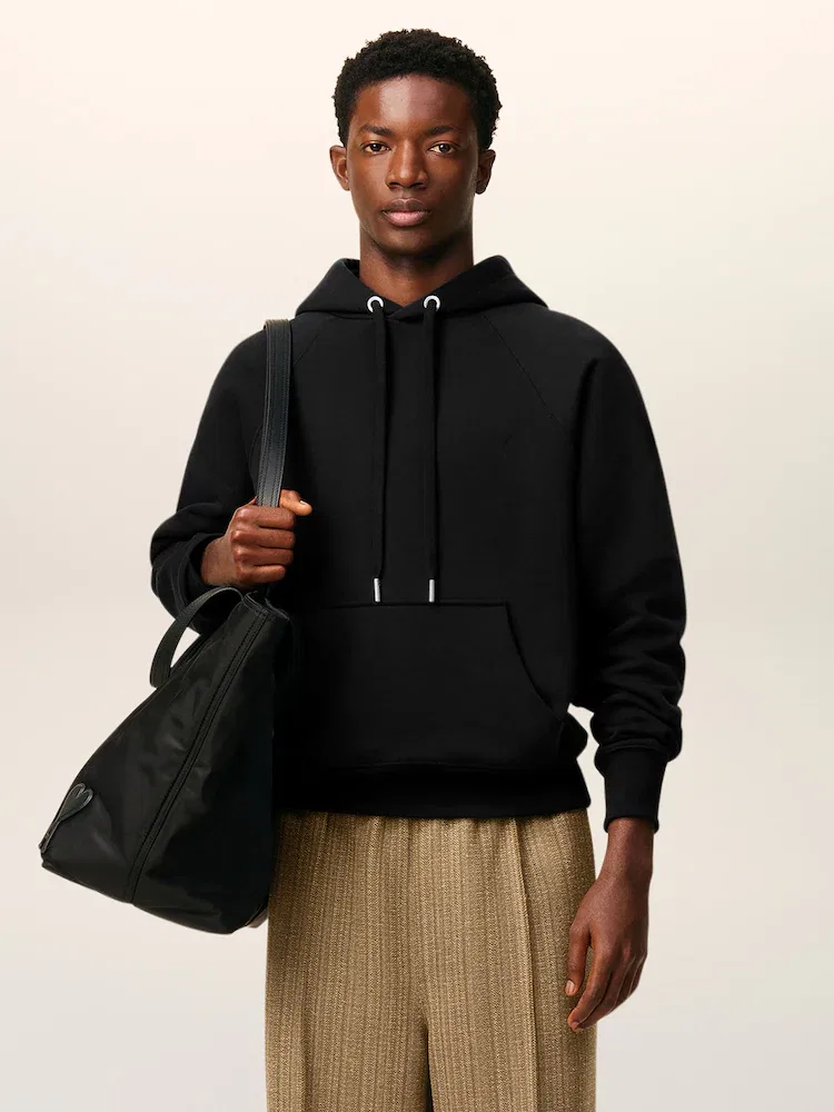Худи с капюшоном Embossed Adc Hoodie AMI PARIS, Black