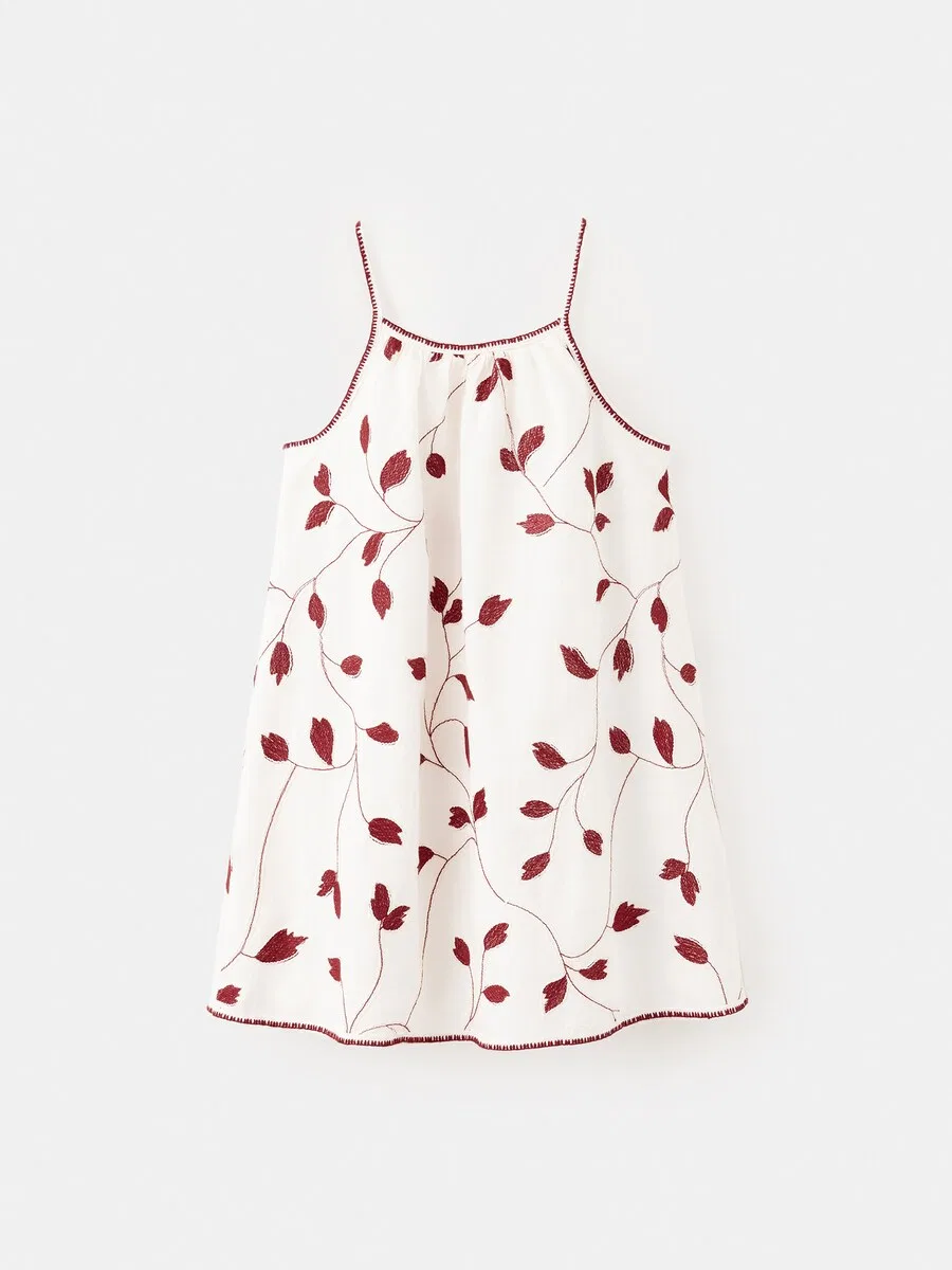 Детское платье MANGO KIDS 'PERSE' цвета экрю — фото 2