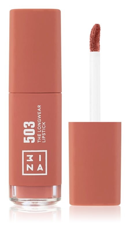 

Стойкая жидкая помада 3INA The Longwear Lipstick, оттенок 503 - Nude 6 мл