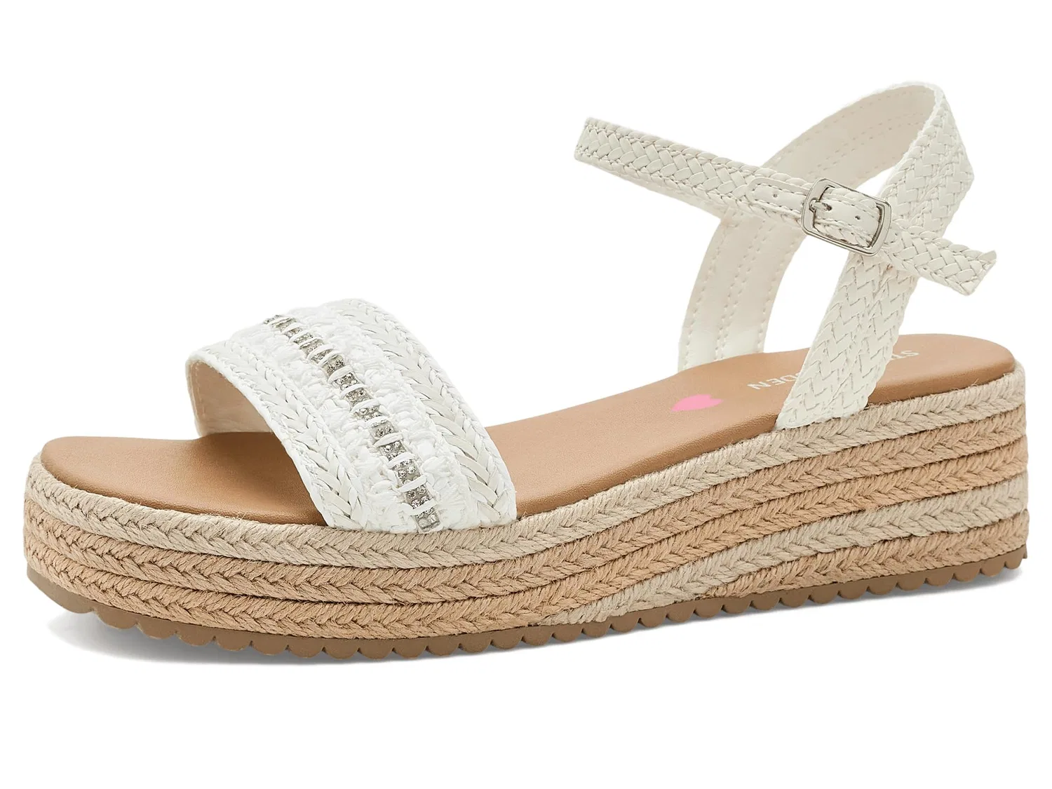 Туфли Kiko (для маленьких и больших детей) Steve Madden Kids, White