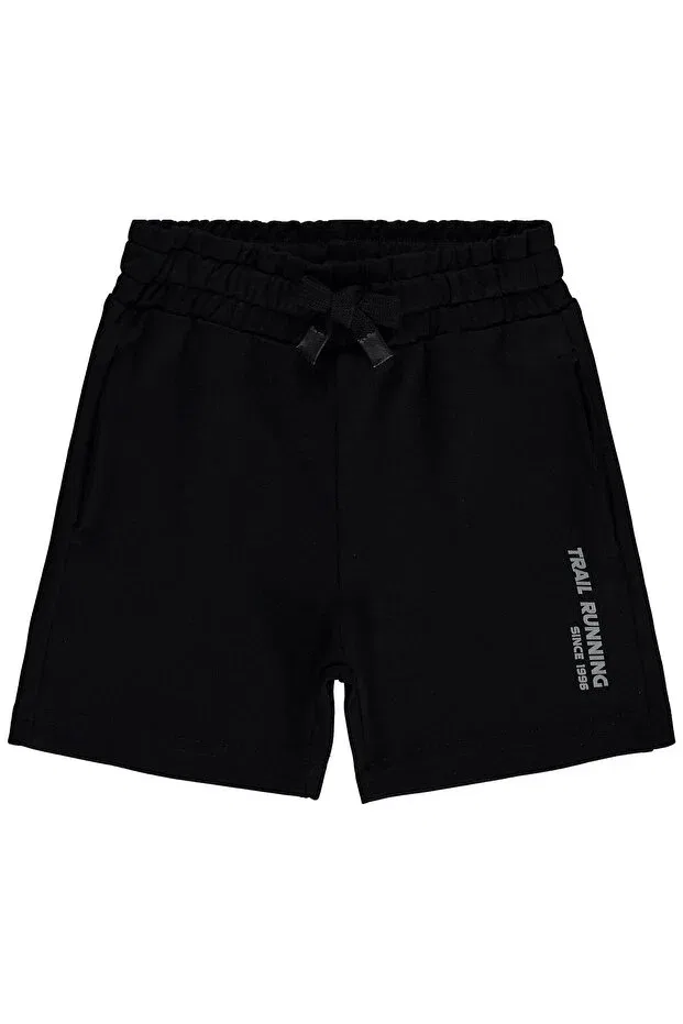 Детские шорты для мальчиков с принтом Trail Running Printed Capri Civil Boys, Black — фото 2