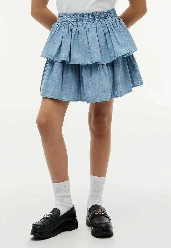 Юбка джинсовая A-line skirt Tommy Hilfiger, denim color — фото 2