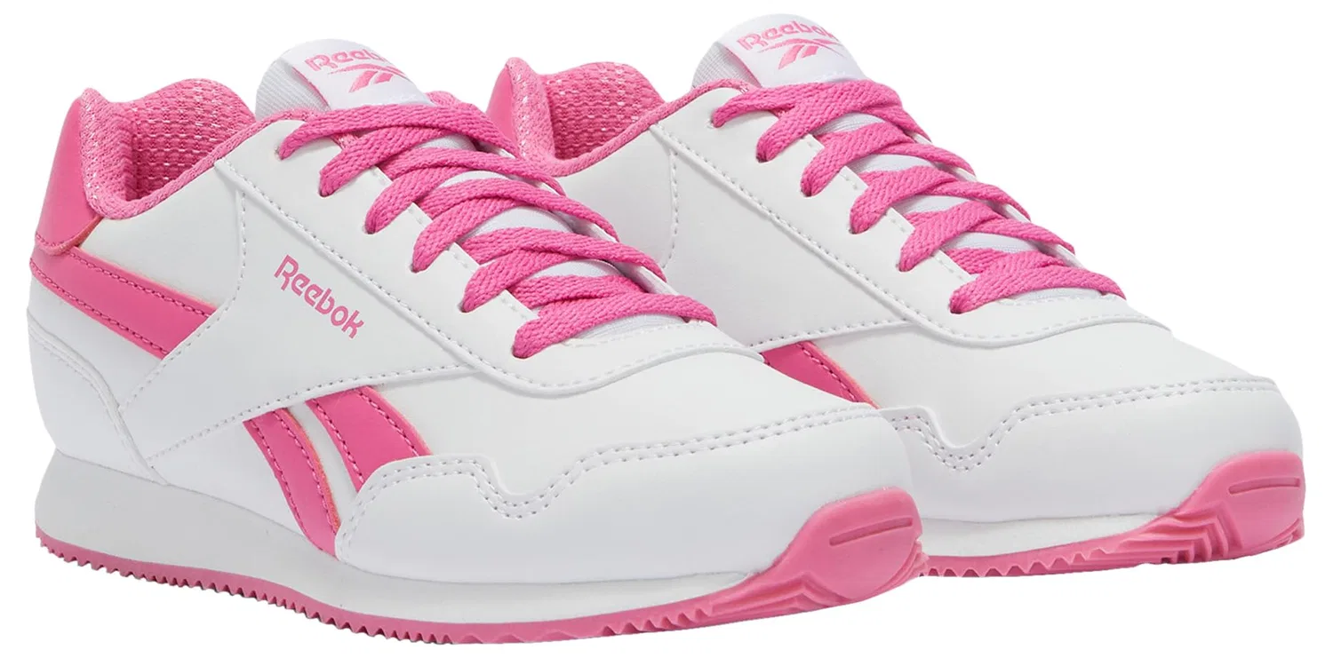 Детские кроссовки для девочек с классическим дизайном Reebok Royal Cl Jog 3.0, Ftwrwhite Ftwrwhite Truepink — фото 2