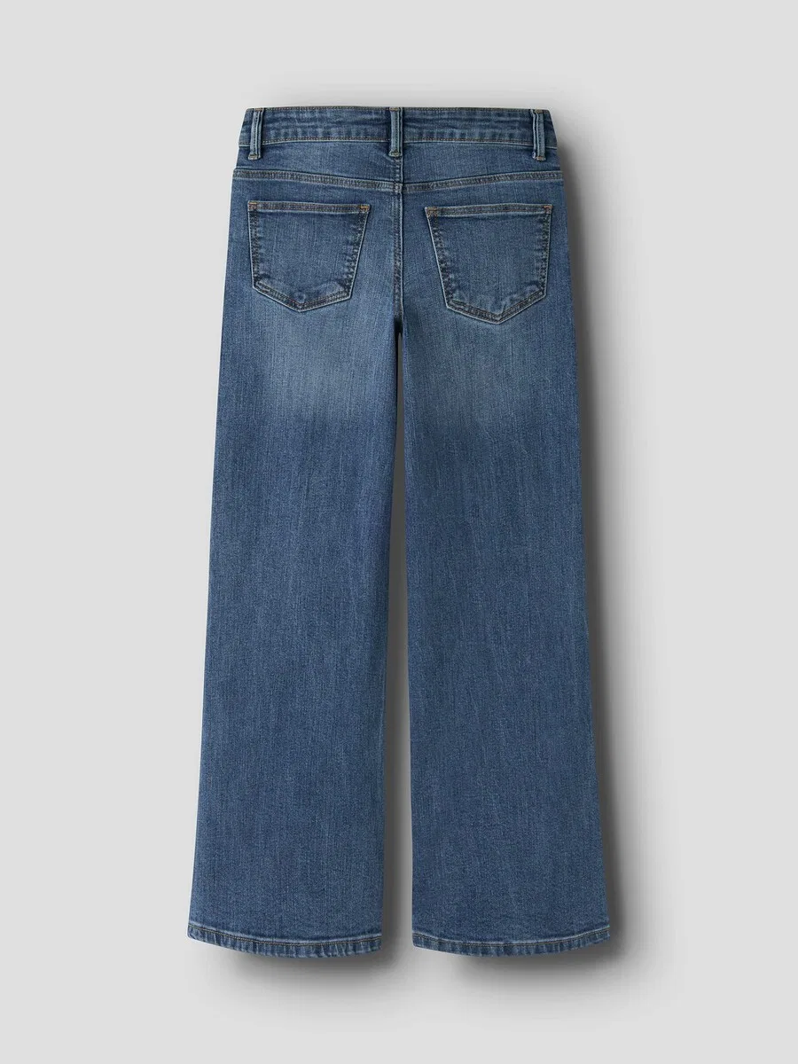 Джинсы NAME IT Wide leg Jeans 'NKFPolly' синего цвета — фото 3