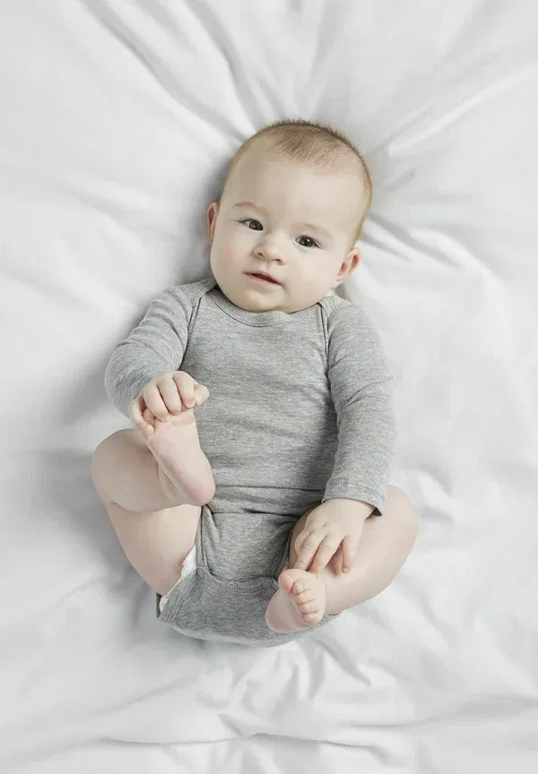 Комплект боди из хлопка Long Sleeved Two Soon, черный — фото 2