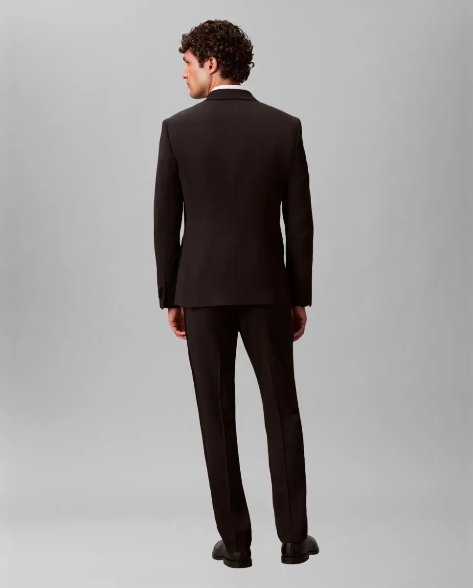 Мужские брюки-смокинг из шерсти Calvin Klein, Negro — фото 3