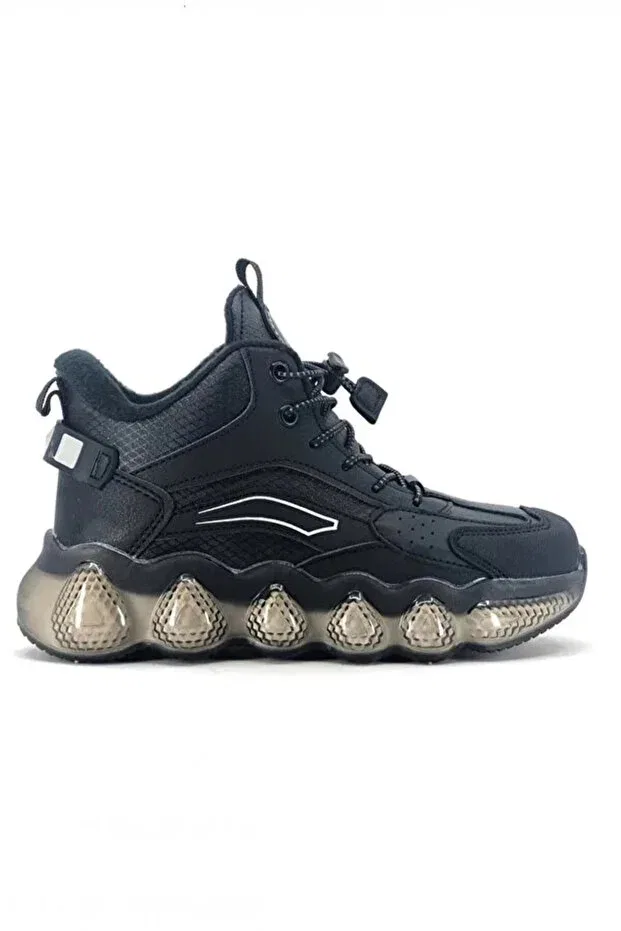 Детские ботинки для девочек на плоской подошве Edi Boy's Boots Cool, Black — фото 2