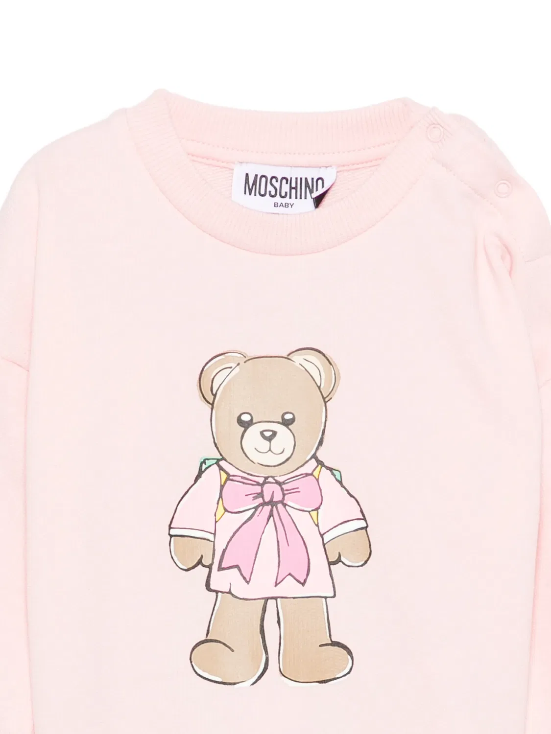 Moschino Свитшот с принтом Teddy Bear розовый — фото 2