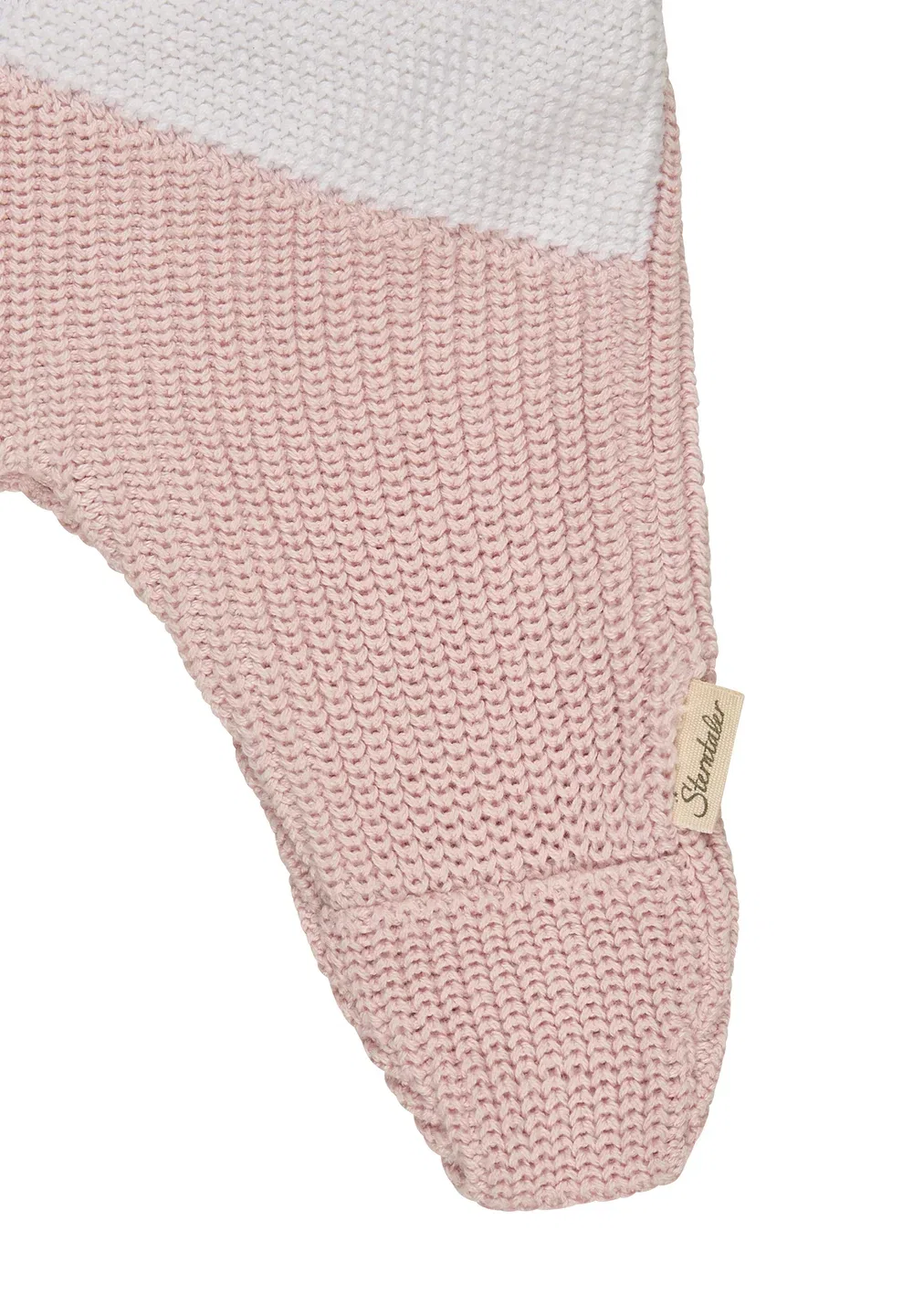 Шорты Strickstrampelhose Colorblock mit Knöpfen An Trägern und Schritt унисекс - комбинезон Sterntaler, Puderrosa — фото 4