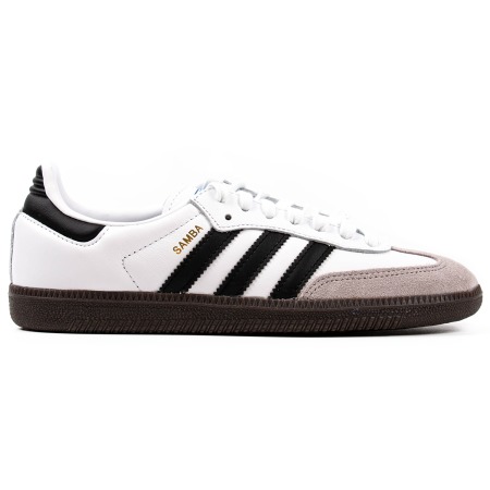 Кроссовки Adidas Samba OG Unisex, белый/черный/серый - фото