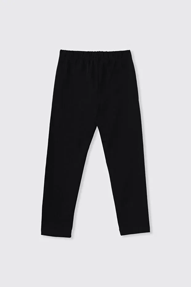 Детские леггинсы для девочек хлопковые Panço, Black