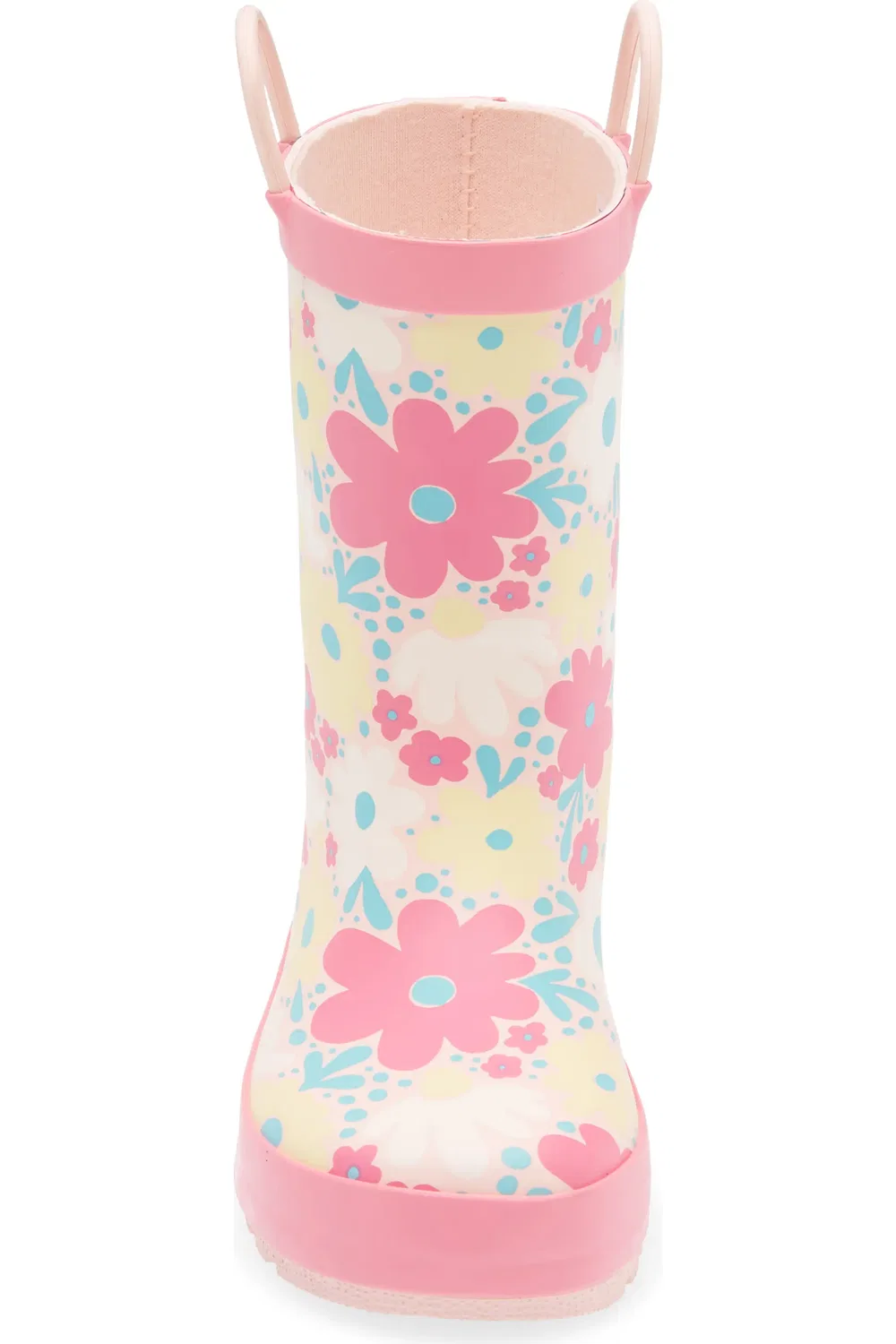 Детские сапоги резиновые с цветочным принтом Flower Rainboot Tucker + Tate, Pink Multi — фото 4