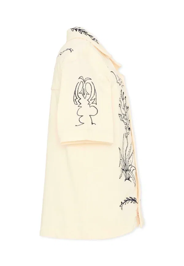 Рубашка хлопковая Camicia Scotch & Soda ivory, слоновая кость — фото 4