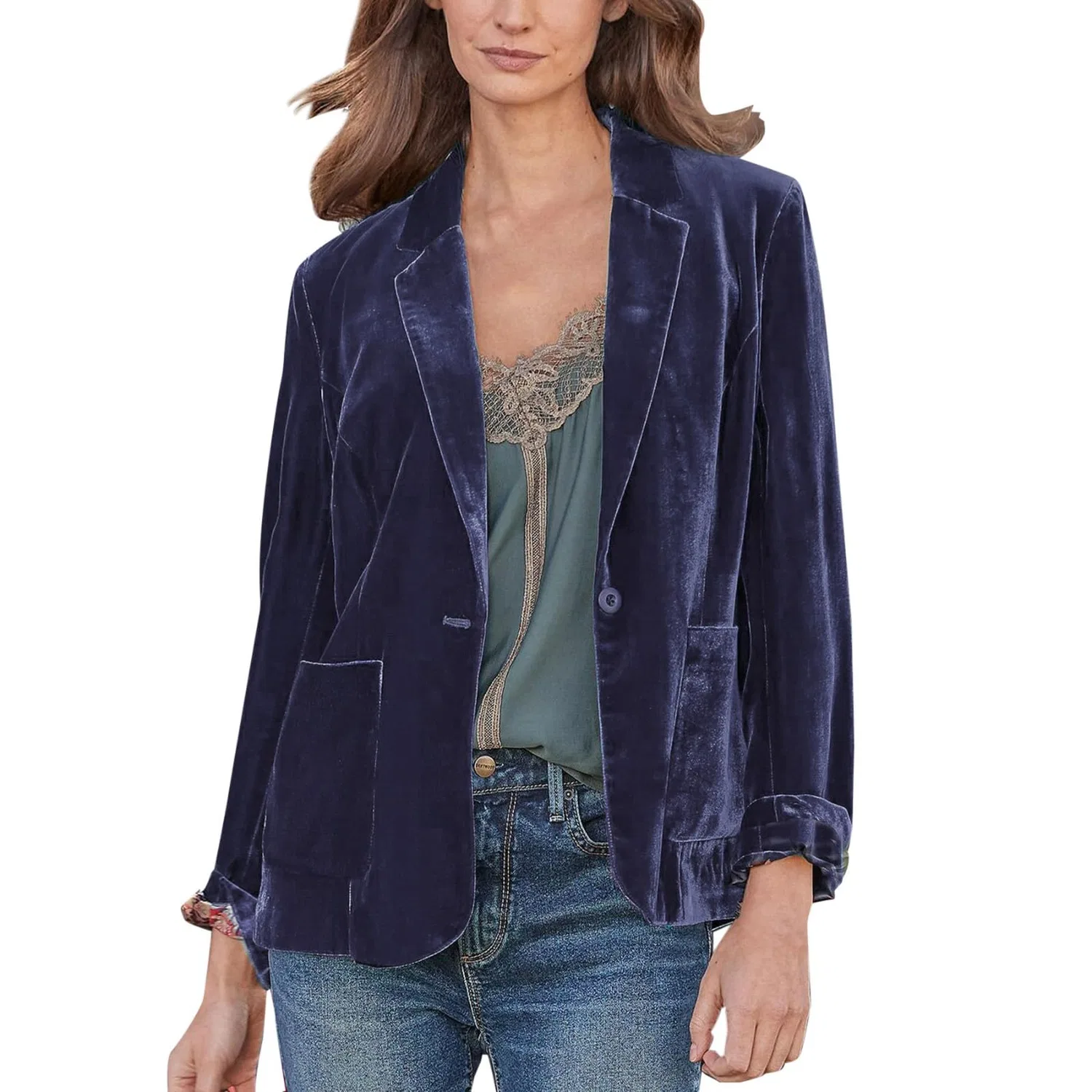 Женское пальто с поясом Gold Velvet Solid Color, Purple