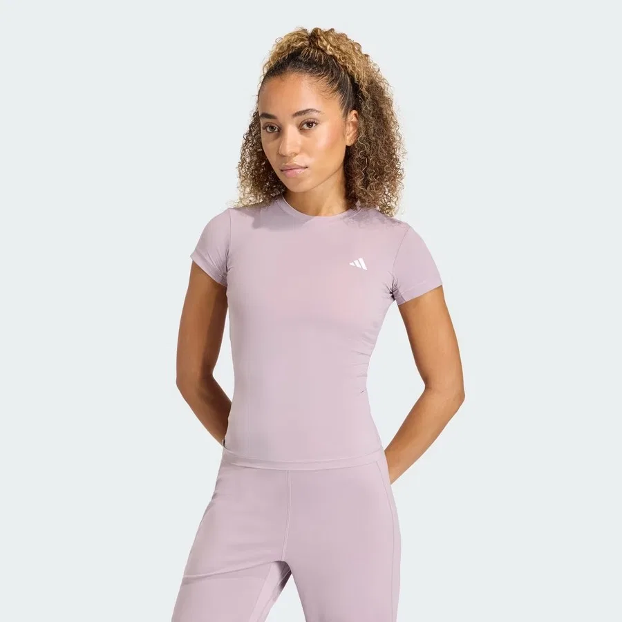 Женская футболка с коротким рукавом Primelift Essentials Workout Contour adidas, Сиреневый