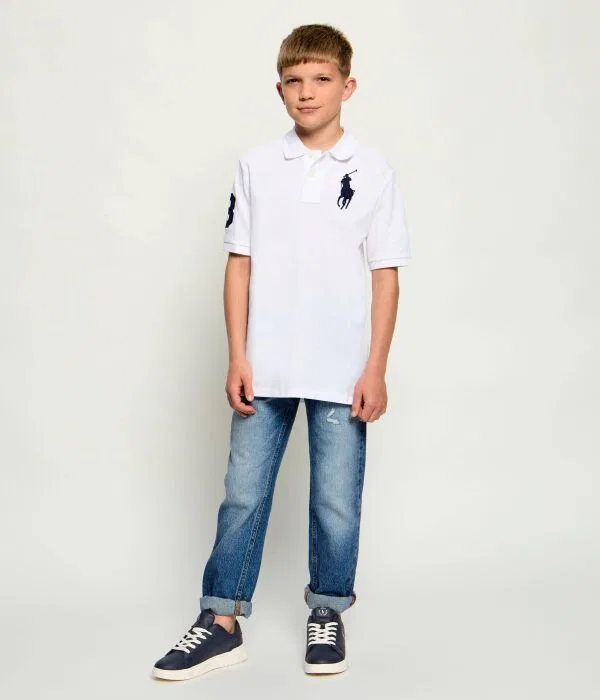 Детские кроссовки для девочек Heritage Polo Ralph Lauren, Blu Marino — фото 2