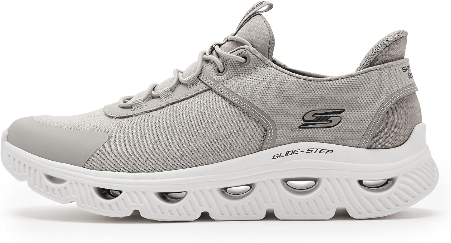 Мужские кроссовки Skechers Bobs Arc Waves-Slick Turn Slip-ins, Taupe — фото 4