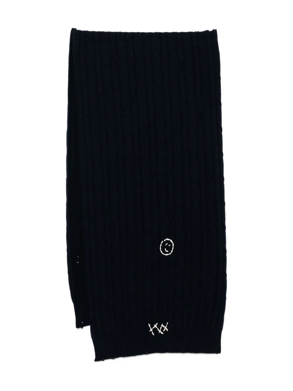 

Шарф с эффектом потертости Joshua Sanders, синий