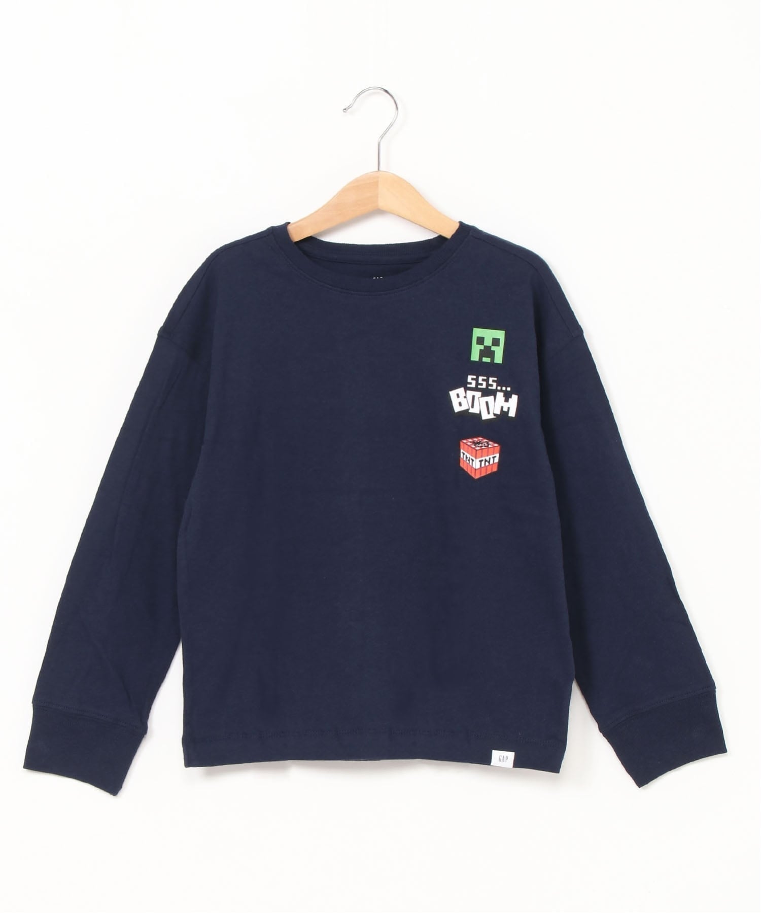 (K)GapKids | Футболка с графическим принтом Minecraft GAP, TAPESTRY_NAVY — фото 4