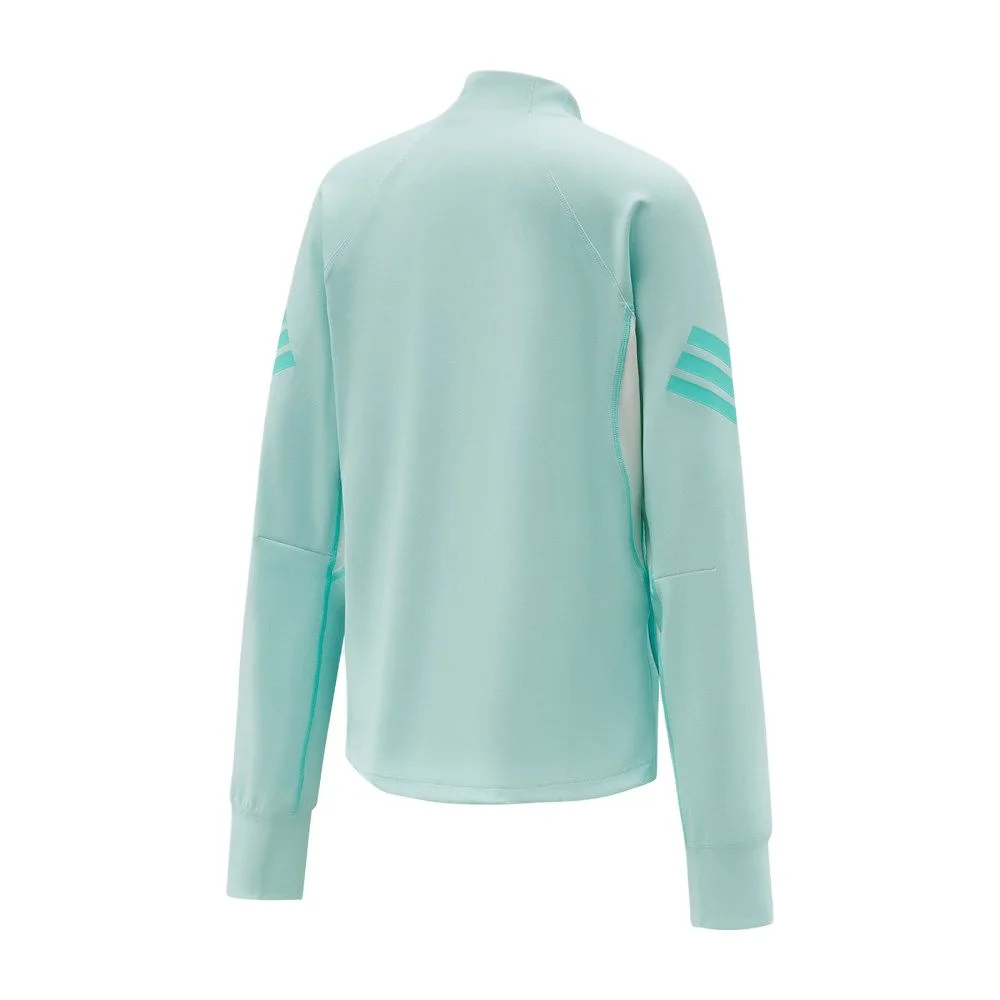 Детская куртка Stand Collar Moderate Adidas, mint светло-зеленый — фото 3